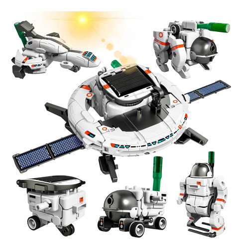 Juguete Educativo Robot Stem Con Energía Solar 6 En 1 Regalo