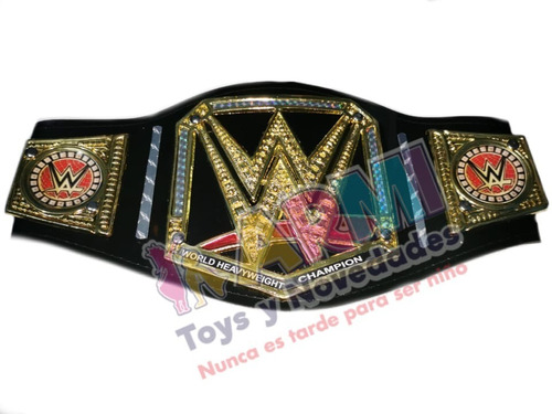 Imagen 2 de 2 de Cinturón De Lucha Libre Wwe Negro Para Niño