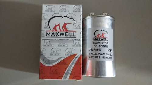 Capacitador De 35uf 370/440 De Aceite Maxwell