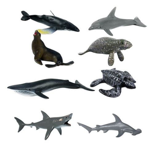 Zt 12 Unidades Figuras De Animales Simuladas De Vida Marina