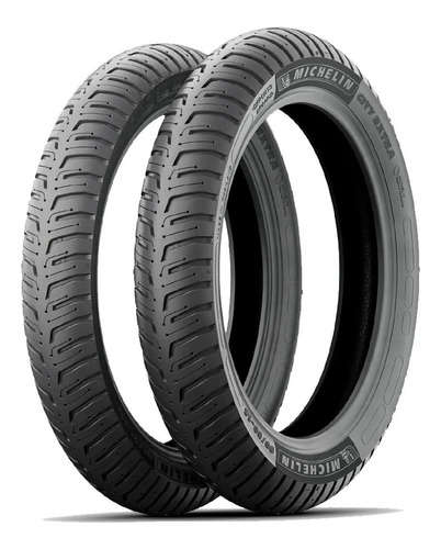 Par Pneus 80/100-18 + 90/90-18 S/ Camara City Extra Michelin