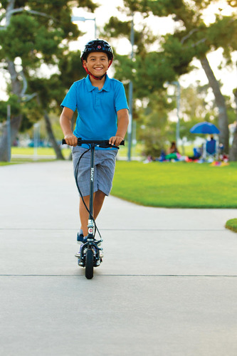 Scooter Eléctrico Para Niños Con Brillo Led Azul 16 Km/h