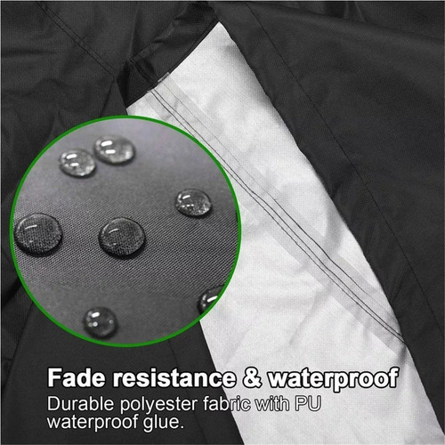 - Funda For Muebles De Jardín, Color Negro-210d-200x160 X