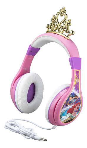 Auriculares Estéreo Ajustables Disney Princess Para Niños