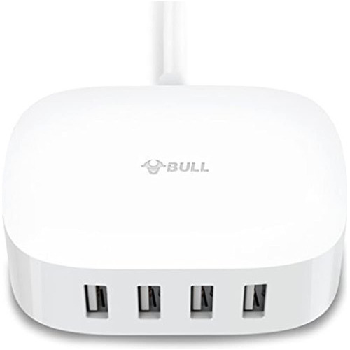 Estacion De Carga Usb Bull Desktop Con 4 Puertos Adaptador