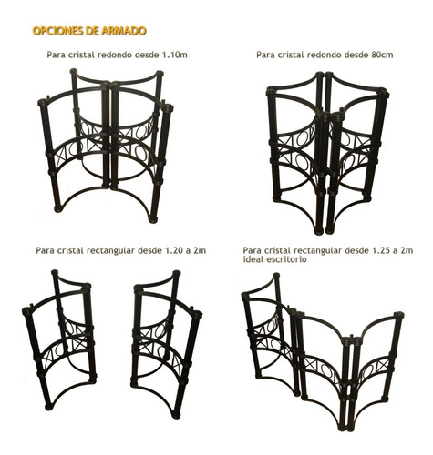 Imagen 8 de 8 de Mesa 120x80 + 4 Sillas De Hierro + Base Flecha + Almohadones