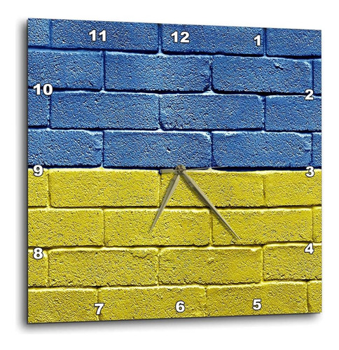 3drose Dpp__1 Bandera Nacional De Ucrania Pintada En Una Par