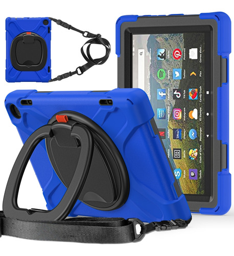 Funda De Silicona + Pc Para Tableta Amazon Fire Hd 8 2022