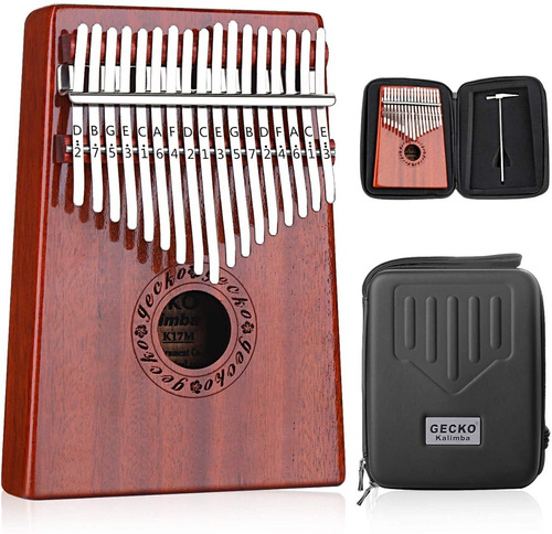 Gecko Kalimba 17 Teclas Pulgar Piano Builtsin Eva Highperfor