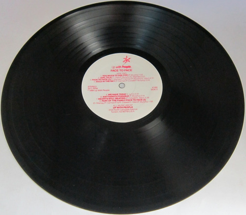 Up With People - Face To Face Insert Imp Usa + 2 Boletos Lp (Usado)