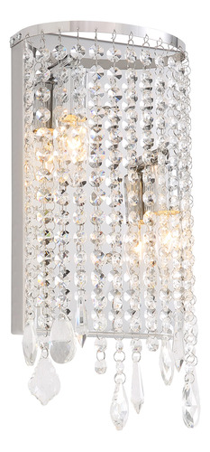 Aplique Pared Cristal Moderno 2 Luz Accesorio Iluminacion K9