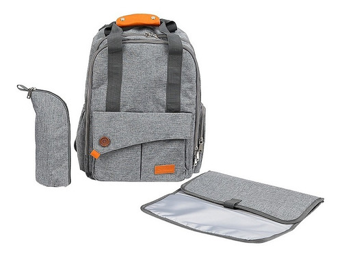Mochila Maternal Carestino Roma Gris Completo