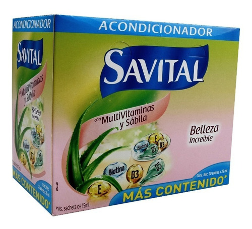 Acondicionador Savital Multivitaminas - mL a $820