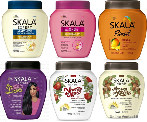Crema Skala Kit 6 Combo Productos Skala Brasil Black Friday