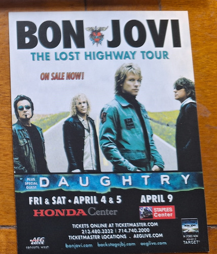 Jon Bon Jovi Destination Anywhere Cd Digi Canada + Flyer Gtm Estándar (Usado)