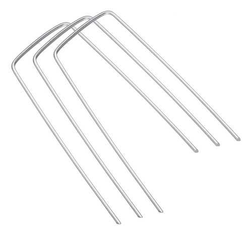 50 Clavos De Fijación De Clavos Galvanizados En Forma De U P