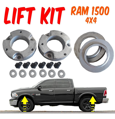 Lift Kit Elevación Altura Dodge Ram 1500 4x4 2009 Al 2021