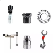 Comprar Kit 6 Ferramentas Reparo Extratores Profissional Chave Saca Pino Abre Fecha Corrente Pedivela Hollowtech Ponta Quadrada Movimento Central Selado K7 Catraca Raio Roda Para Bicicleta Pedal Pulse