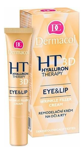 Crema Eye and Lip Wrinkle Filler Cream Dermacol 3D Hyaluron Therapy para todo tipo de piel de 15mL