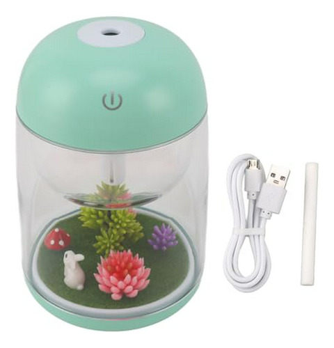 Humidificador Usb Con Luz Nocturna, 300ml, Apagado Automátic