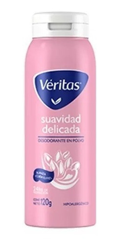 Veritas Desodorante En Polvo Suavidad Delicada 120 G Rosa