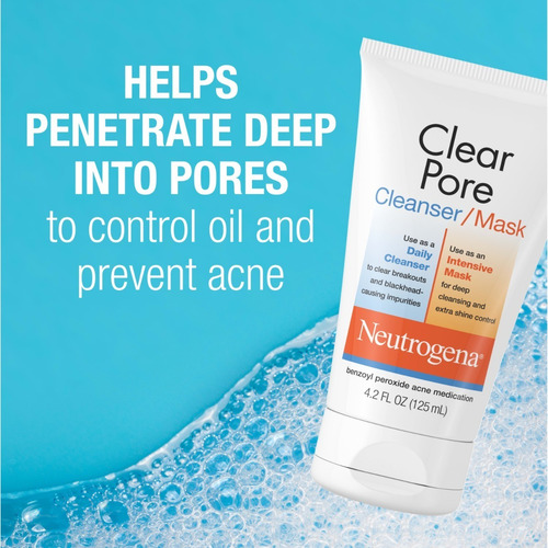 Neutrogena Clearpore 2 En 1 Limpiador Y Mascarilla Arcilla