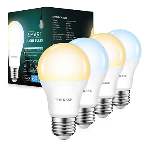 Torkase Smart Light Bulbs Trabaja Con Alexa Y Google 5lqn2