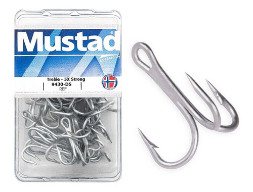 Garatéia Norueguesa Mustad 5x Strong 9430-ds Nº 4 - 50 Pçs