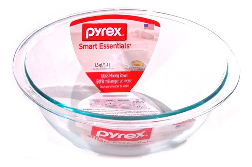 Bowl De Vidrio Ideal Para Mezclar Pyrex 1.4lt Recipiente 