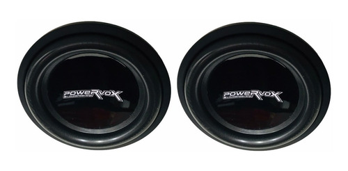 Kit 2 Subwoofer Power Vox 10'' Sw 1200 600w Rms 4 Ohms