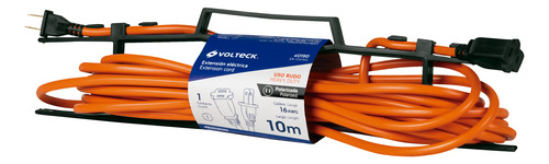 Extensión Eléctrica Uso Rudo 10 M 2x16 Awg 1 Clavija 40190