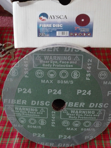 Fibrodiscos Grano 16 - 24 Y 36 Marca Aysca