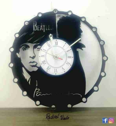 Reloj De Vinilo The Beatles Paul Mccartney Decoracion
