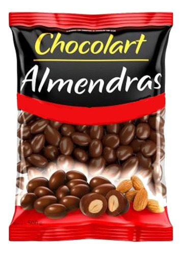 Almendras Con Chocolate 70% Cacao X 500g Chocolart Chocolates Industriales S.a  Almendras Con Chocolate 70% Cacao Bolsa 500 g