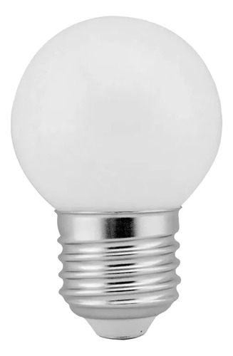 Lâmpada Incandescente Bolinha Leitosa 25w 127v E27  50 Pçs