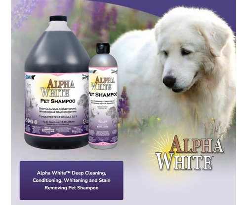 Shampoo Double K Alpha White Shampoo Blanqueador