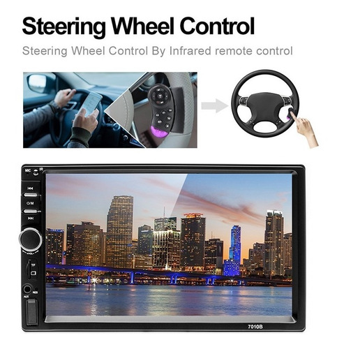 Imagen 4 de 10 de Pantalla Táctil Estéreo Bluetooth De 7 Pulgadas Mirror Link