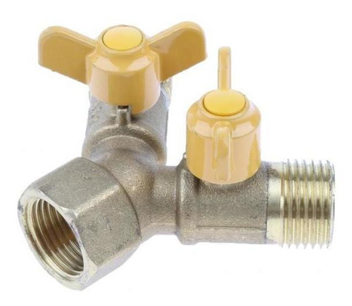2 Gas Pipeline Valve Gas Natural Tube Hose Adapter Y Piece