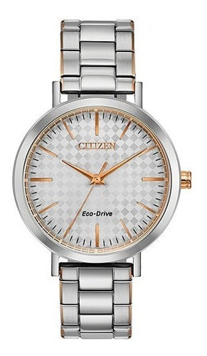 Reloj Citizen 61240 Em0766-50a Mujer Drive Ltr Color de la correa Plateado Color del bisel Plateado Color del fondo Plateado 61240