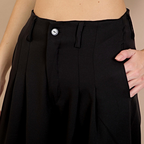 Pantalon Palazo Cintura Avispa Sastrero De Dama Pinzado