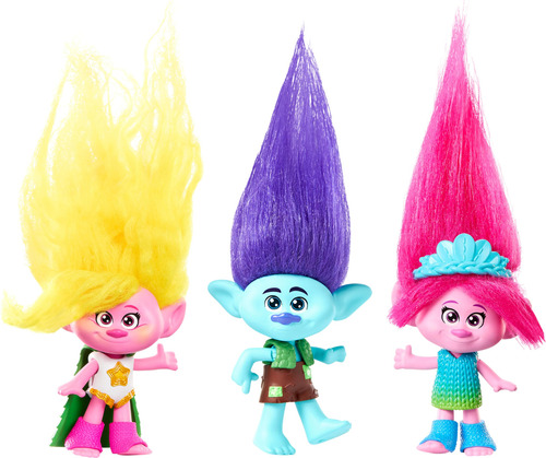 Mattel Muñecas Pequeñas Dreamworks Trolls Band Together Con