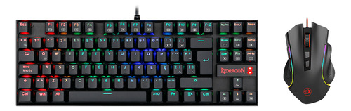 Pack Teclado Y Mouse Gamer Redragon Kumara + Mouse Español