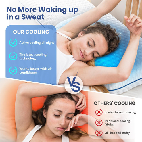 Almohadas De Espuma Viscoelástica De Gel Refrescante Para Do