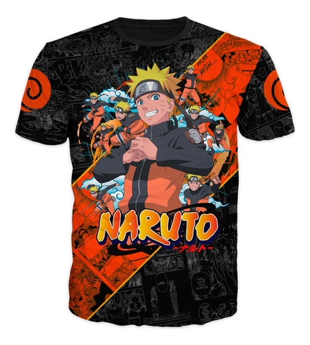 Camiseta Naruto Dragon Ball Z Anime 