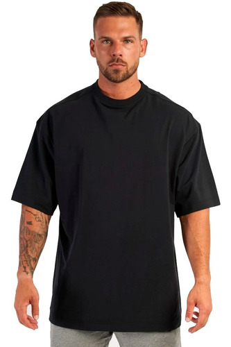 Imagen 2 de 5 de Remeron Remera Oversize Manga Corta Hombre Gimnasio