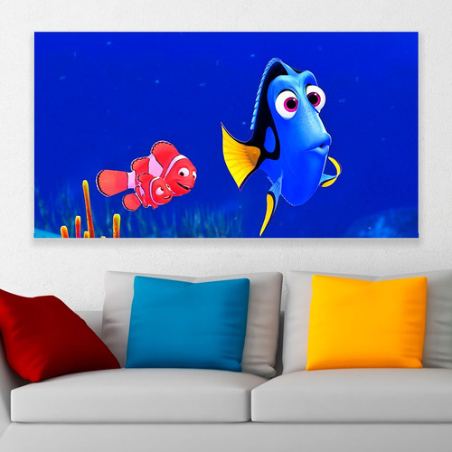 Cuadro Decorativo Buscando A Nemo Dory Marlin Art 80x50cm