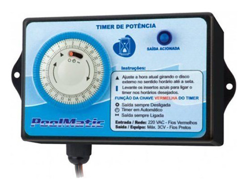 Timer De Potência Para Automatização De Piscinas Até 1cv