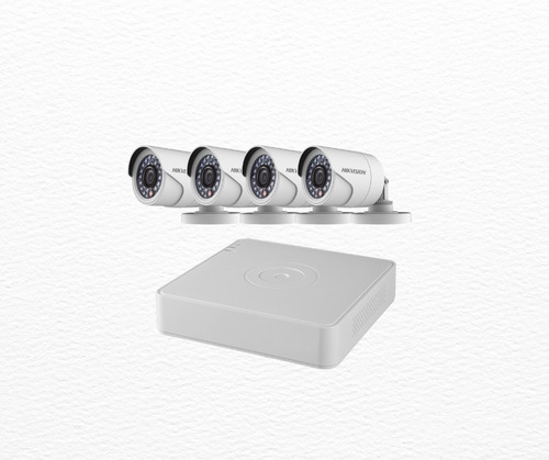 Kit De 4 Cámaras 2mp Exteriores Completo Hikvision Dvr 8ch