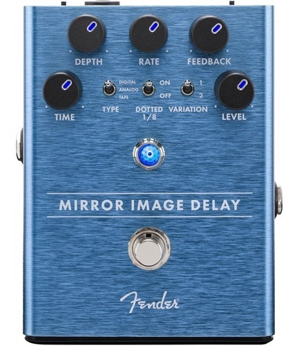 Pedal Delay Guitarra Fender Mirror Image ! Cor Azul