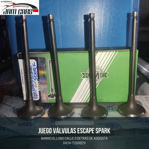 Válvulas Escape Spark Matiz Tico Damas 